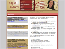 Tablet Screenshot of focusonclarity.com